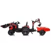 LEAN CARS Excavadora a pilas con remolque SX2068 rojo