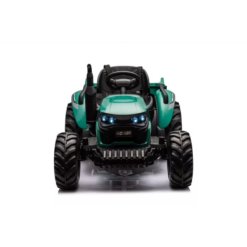 LEAN CARS Tractor a batería HC-306 verde oscuro 24V