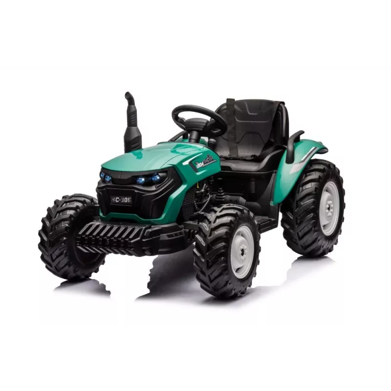 LEAN CARS Tractor a batería HC-306 verde oscuro 24V