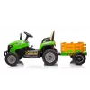 LEAN CARS Tractor a Batería BBH-030 Verde 12V Tractor de Paseo con Mando a Distancia para Padres