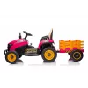 LEAN CARS Tractor a batería BBH-030 rosa