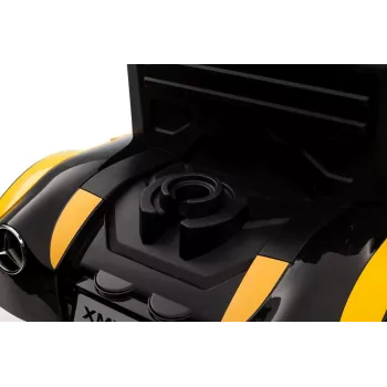 LEAN CARS Camión a batería Mercedes XMX622 amarillo luces LED