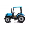 Lean Toys A011 tractor de batería 24V juguete montable, motores 2x200W, mando a distancia 2,4G, faros, azul
