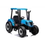 LEAN CARS Tractor con batería A011 24V Azul – Coche eléctrico para niños con 2 motores de 200W, mando a distancia, luces LED, Bluetooth