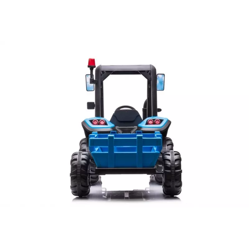 LEAN CARS batería tractor BLT-206 azul tractor de paseo 12V con remolque y mando a distancia