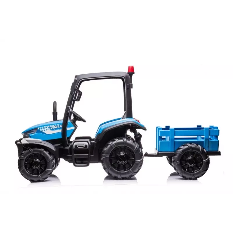 LEAN CARS batería tractor BLT-206 azul tractor de paseo 12V con remolque y mando a distancia