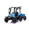 LEAN CARS batería tractor BLT-206 azul tractor de paseo 12V con remolque y mando a distancia