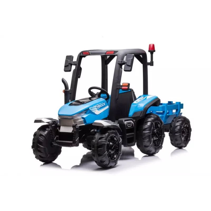 LEAN CARS batería tractor BLT-206 azul tractor de paseo 12V con remolque y mando a distancia