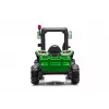 Tractor a batería LEAN CARS BLT-206 verde con remolque desmontable, vehículo infantil 12V para 3-8 años, 2x45W, ruedas EVA, mando a distancia