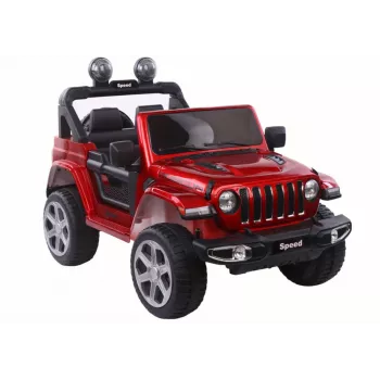 LEAN CARS Vehículo de batería FT-938 rojo pintado 4x4