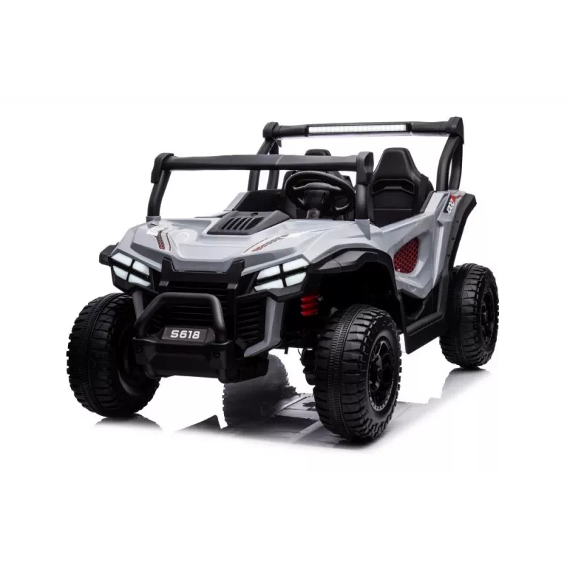 LEAN CARS Coche a batería S618 gris 4x4