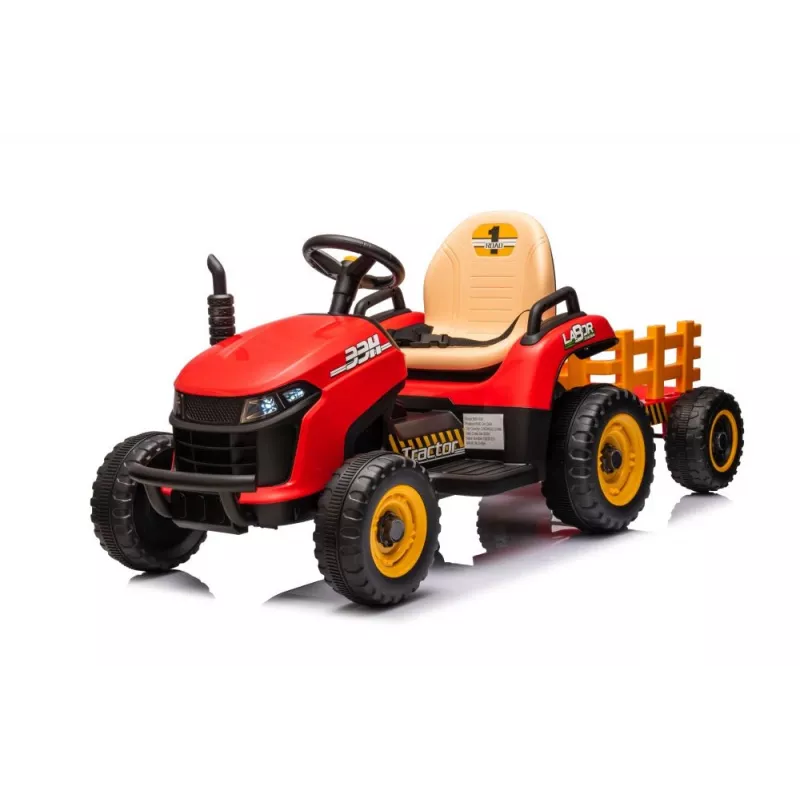 LEAN CARS Tractor a batería BBH-030 rojo