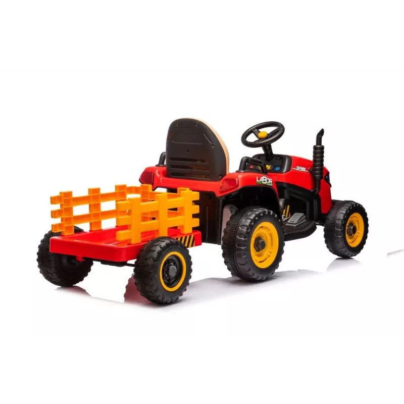 LEAN CARS Tractor a batería BBH-030 rojo