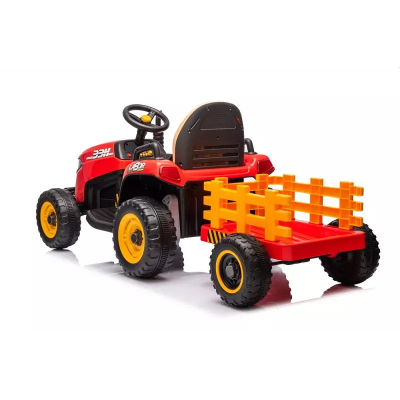 LEAN CARS Tractor a batería BBH-030 rojo