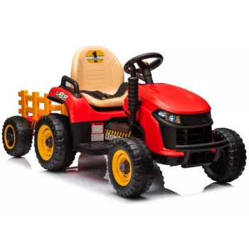 LEAN CARS Tractor a batería BBH-030 rojo