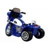 LEAN CARS Moto eléctrica infantil JT568 policía azul para niños LED