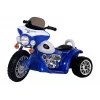 LEAN CARS Moto eléctrica infantil JT568 policía azul para niños LED