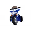 LEAN CARS Moto eléctrica infantil JT568 policía azul para niños LED