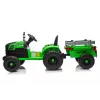 LEAN CARS CH9959B Tractor a Batería con Remolque Verde Claro 24V