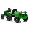 LEAN CARS CH9959B Tractor a Batería con Remolque Verde Claro 24V
