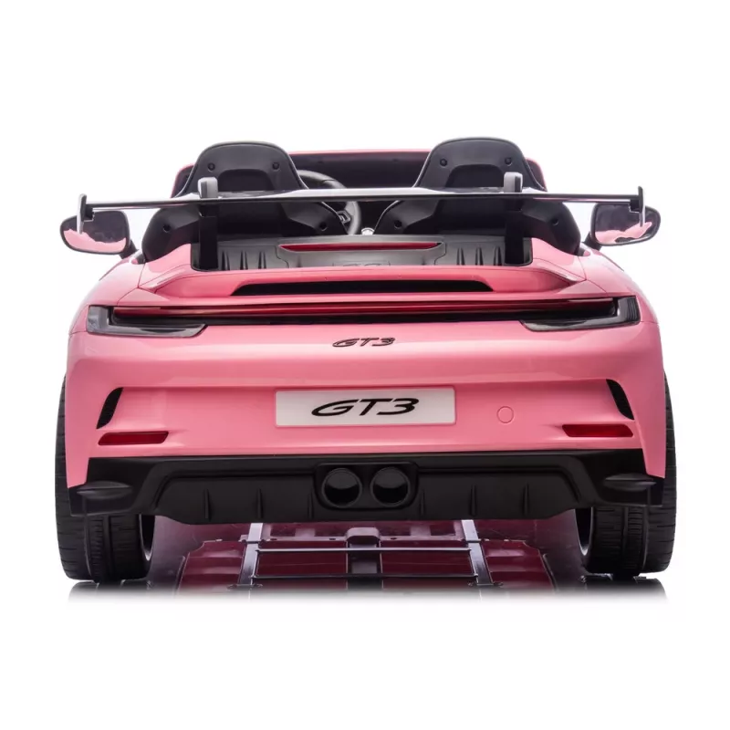 LEAN CARS DK-P911 Porsche GT3 24V Rosa Coche eléctrico infantil con batería