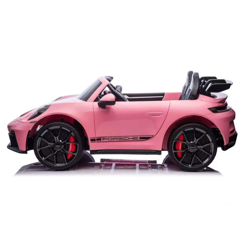 LEAN CARS DK-P911 Porsche GT3 24V Rosa Coche eléctrico infantil con batería