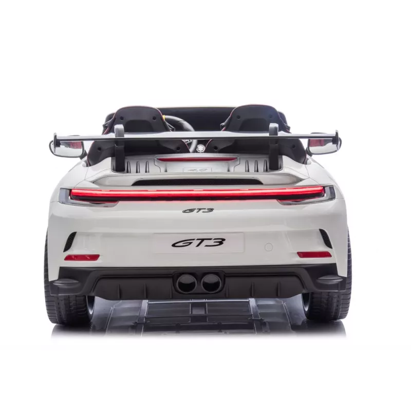 LEAN CARS DK-P911 Porsche GT3 coche infantil a batería blanco