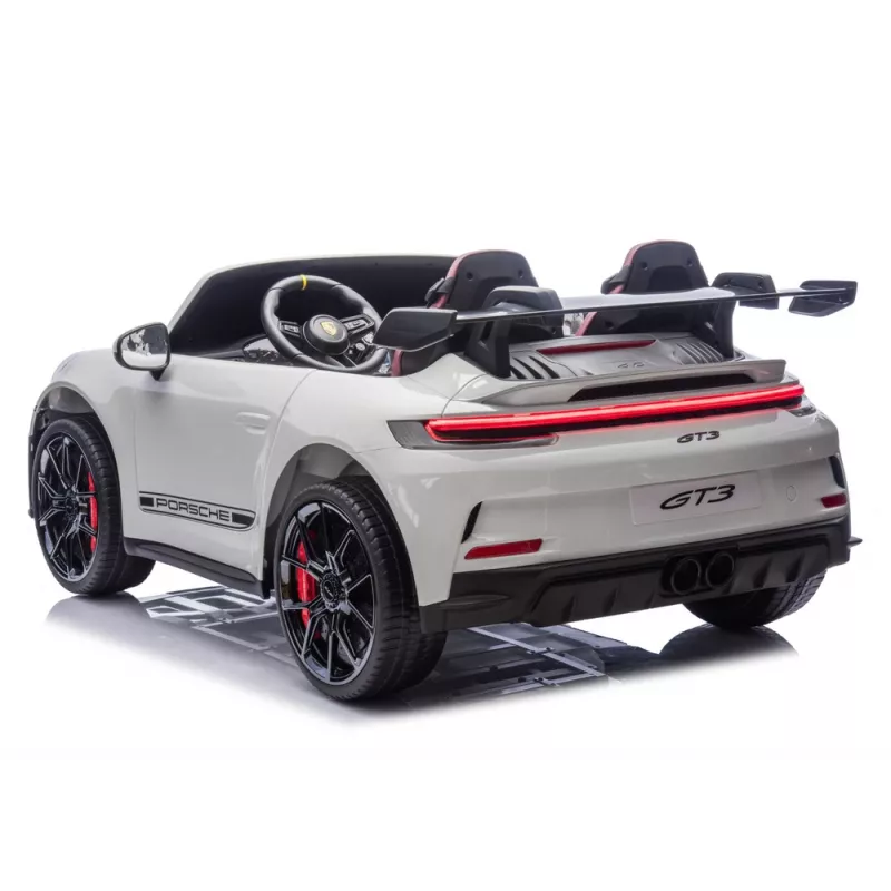 LEAN CARS DK-P911 Porsche GT3 coche infantil a batería blanco