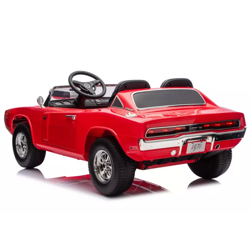 LEAN CARS Dodge Charger R/T DLS-K12 24V7Ah Coche de batería rojo