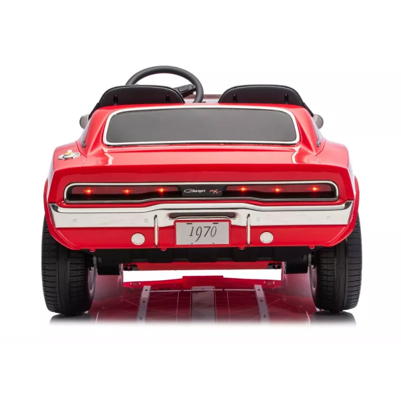 LEAN CARS Dodge Charger R/T DLS-K12 24V7Ah Coche de batería rojo