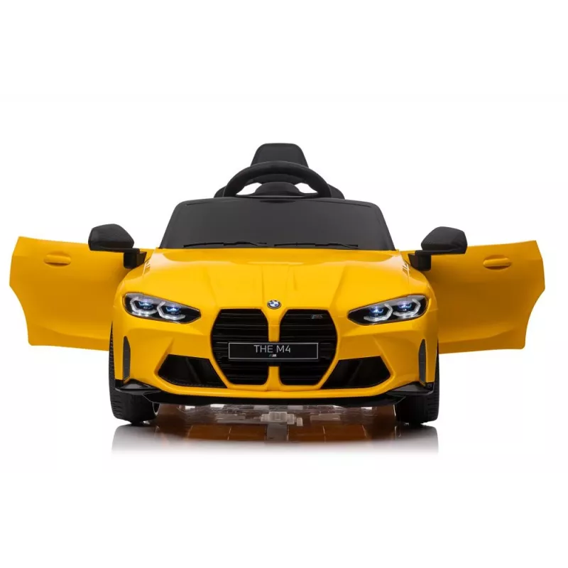 LEAN CARS Coche eléctrico infantil BMW M4 amarillo