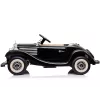 LEAN CARS Coche eléctrico infantil Mercedes 540K Classic Premium Luces LED MP3 Negro