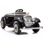 LEAN CARS Coche eléctrico infantil Mercedes 540K Classic Premium Luces LED MP3 Negro