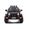 LEAN CARS Jeep infantil eléctrico BRD-7588 con luces LED, MP3, mando a distancia, negro 4x4