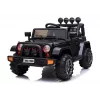 LEAN CARS Jeep infantil eléctrico BRD-7588 con luces LED, MP3, mando a distancia, negro 4x4