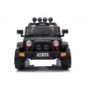 LEAN CARS Jeep infantil eléctrico BRD-7588 con luces LED, MP3, mando a distancia, negro 4x4