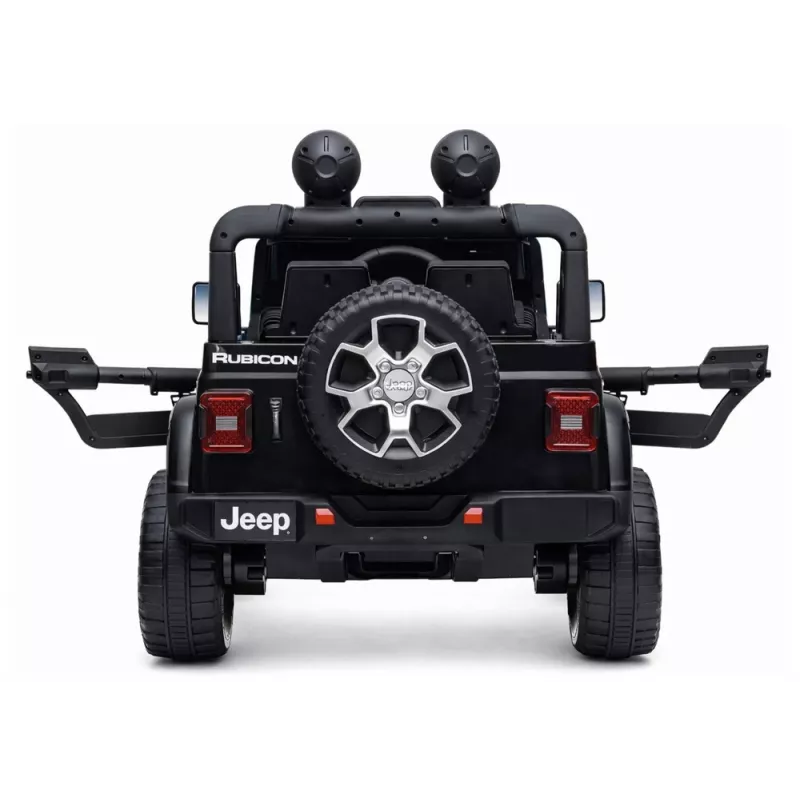LEAN CARS Jeep Rubicon 4x4 eléctrico para montar negro