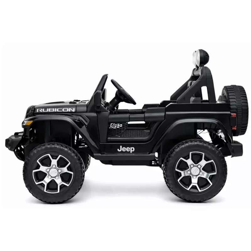 LEAN CARS Jeep Rubicon 4x4 eléctrico para montar negro