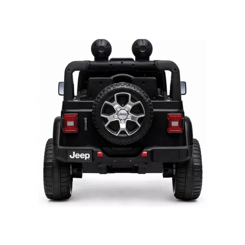 LEAN CARS Jeep Rubicon 4x4 eléctrico para montar negro