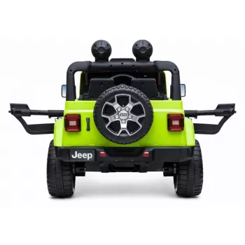 LEAN CARS Jeep Rubicon 4x4 eléctrico para montar verde