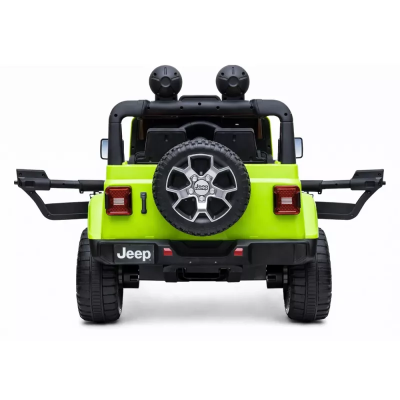 LEAN CARS Jeep Rubicon 4x4 eléctrico para montar verde