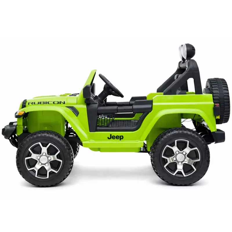 LEAN CARS Jeep Rubicon 4x4 eléctrico para montar verde