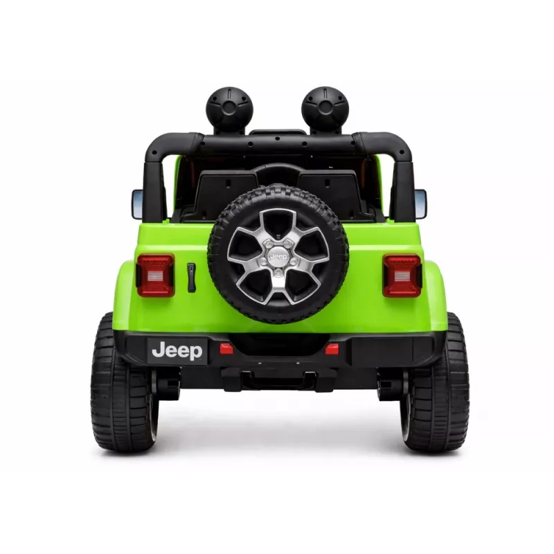 LEAN CARS Jeep Rubicon 4x4 eléctrico para montar verde