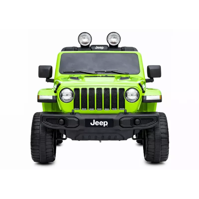 LEAN CARS Jeep Rubicon 4x4 eléctrico para montar verde
