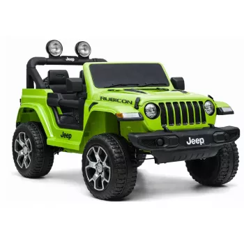 LEAN CARS Jeep Rubicon 4x4 eléctrico para montar verde