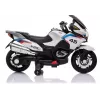 LEAN CARS Moto eléctrica infantil XMX609 blanca con MP3 y luces LED