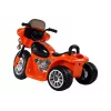 LEAN CARS Moto eléctrica infantil JT568 policía naranja LED