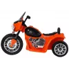 LEAN CARS Moto eléctrica infantil JT568 policía naranja LED
