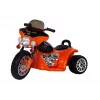 LEAN CARS Moto eléctrica infantil JT568 policía naranja LED