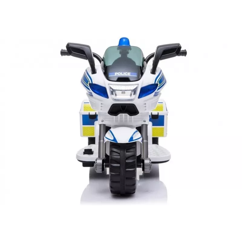 LEAN CARS Moto de policía eléctrica TR1912 Blanco
